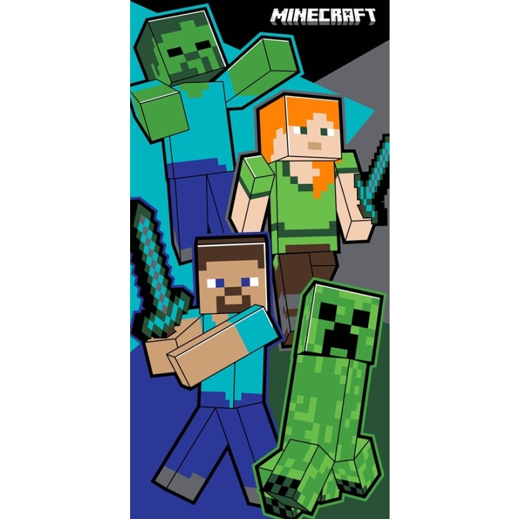 Ręcznik Kąpielowy z Disney 75x150 - Minecraft cały